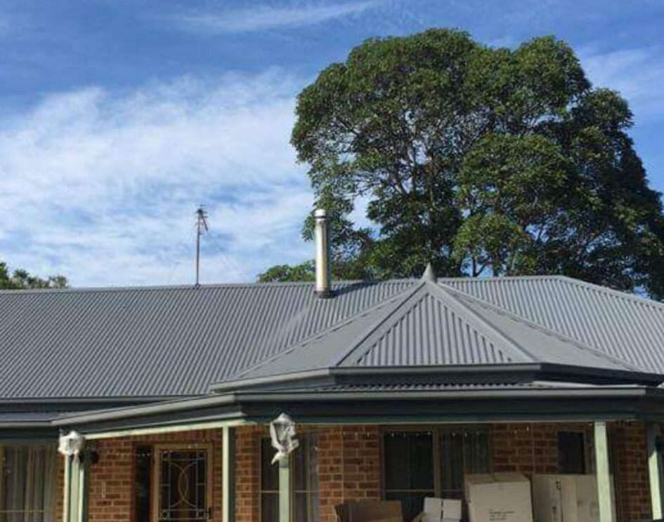 Storm damaged roof on an Australian home being inspected